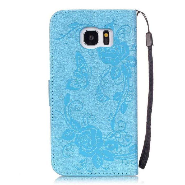 Samsung Galaxy S7 Edge Case, UNEXTATI Wallet Case for Samsung Galaxy S7 Edge, PU Leather Case with Wrist strap... N138