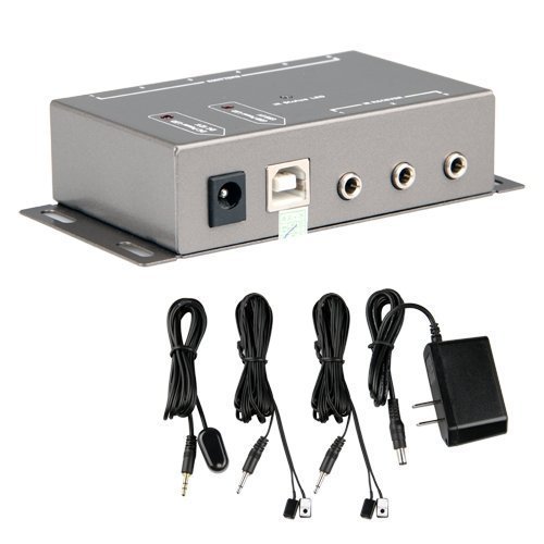 Voygon IR Infrared Remote Control Extender, 1 Receiver 8 Emitters 1x8 Repeter System Kit