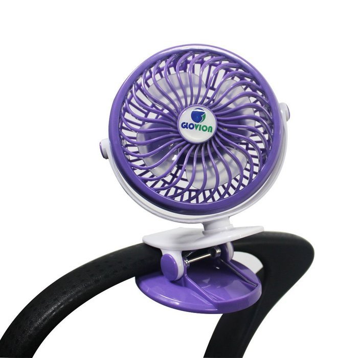 [Update Version with 6.5 Ft Micro Charging Cable] Glovion Baby Clip Stroller Fan - USB Rechargeable Portable Fan... N26