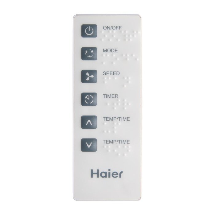 Haier ESA406N 6,000 BTU 115V Window-Mounted Air Conditioner and MagnaClik Remote with Braille N11