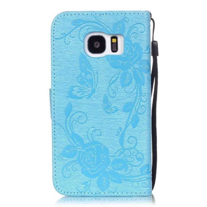 Samsung Galaxy S7 Edge Case, UNEXTATI Wallet Case for Samsung Galaxy S7 Edge, PU Leather Case with Wrist strap... N166