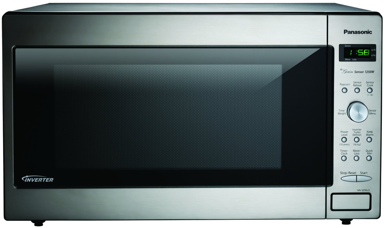 Panasonic NNSD762S Stainless 1250W 1.6 Cu. Ft. Countertop/Builtin