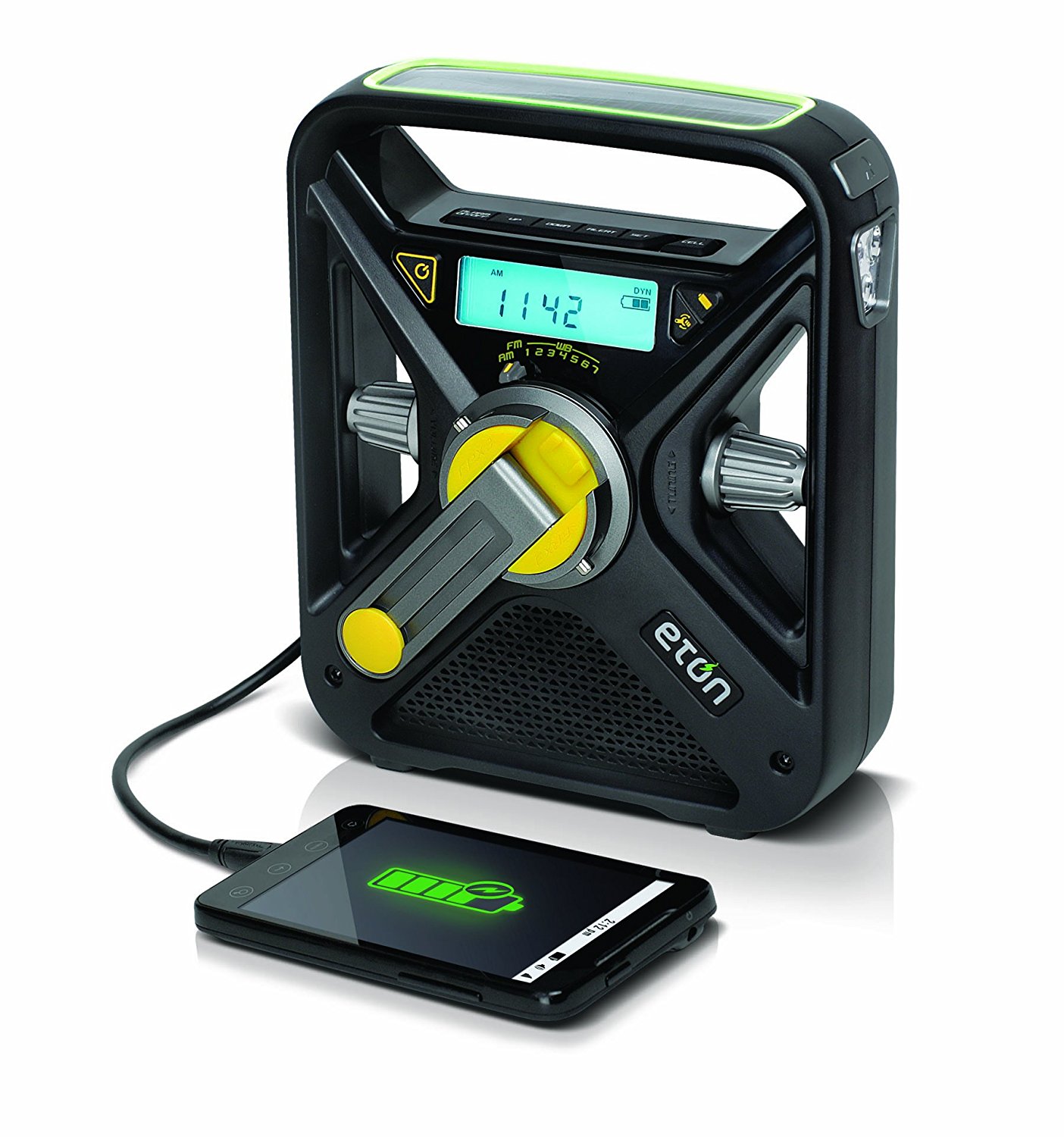 Eton FRX3 Hand Turbine NOAA AM/FM Weather Alert Radio with Smartphone