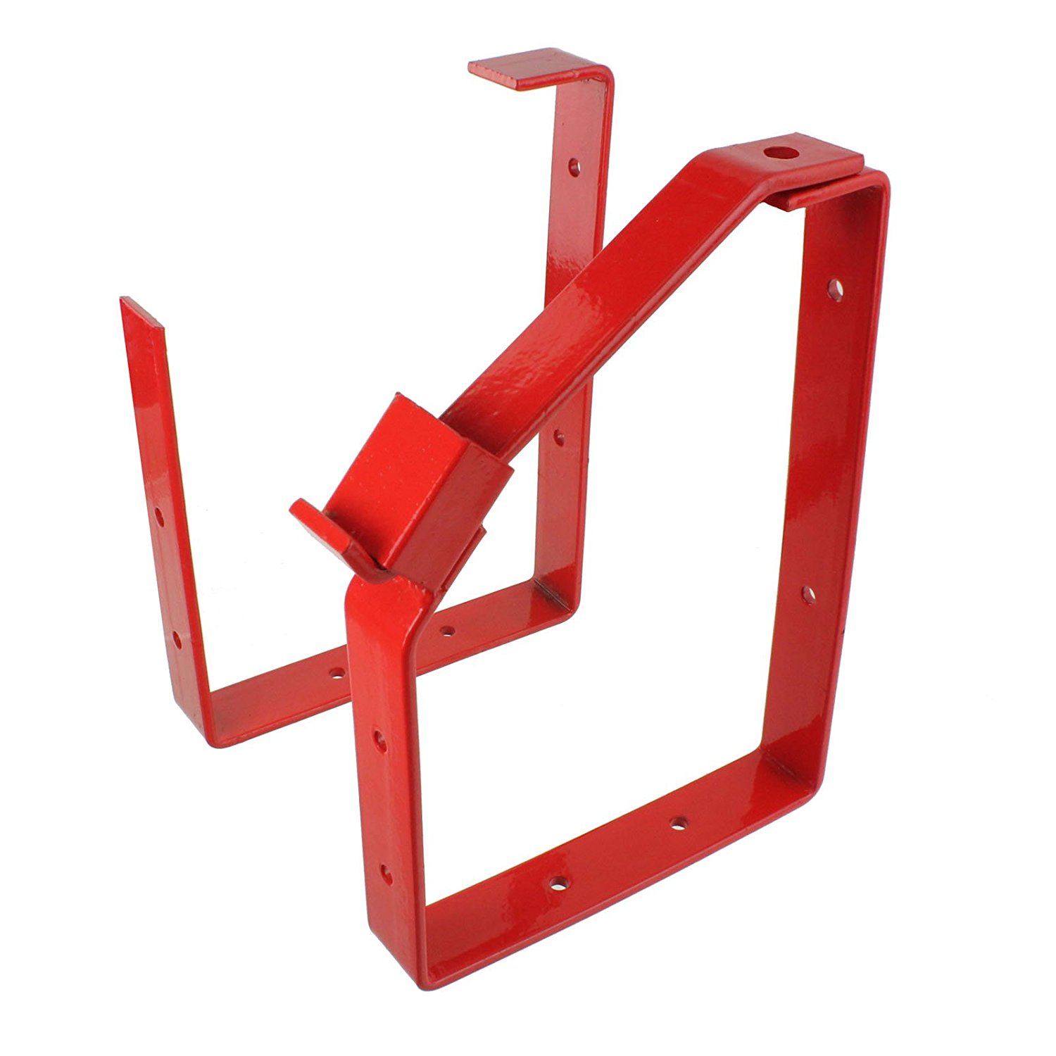 Spares2go Universal Lockable Wall Ladder Rack Brackets (Red) by ...