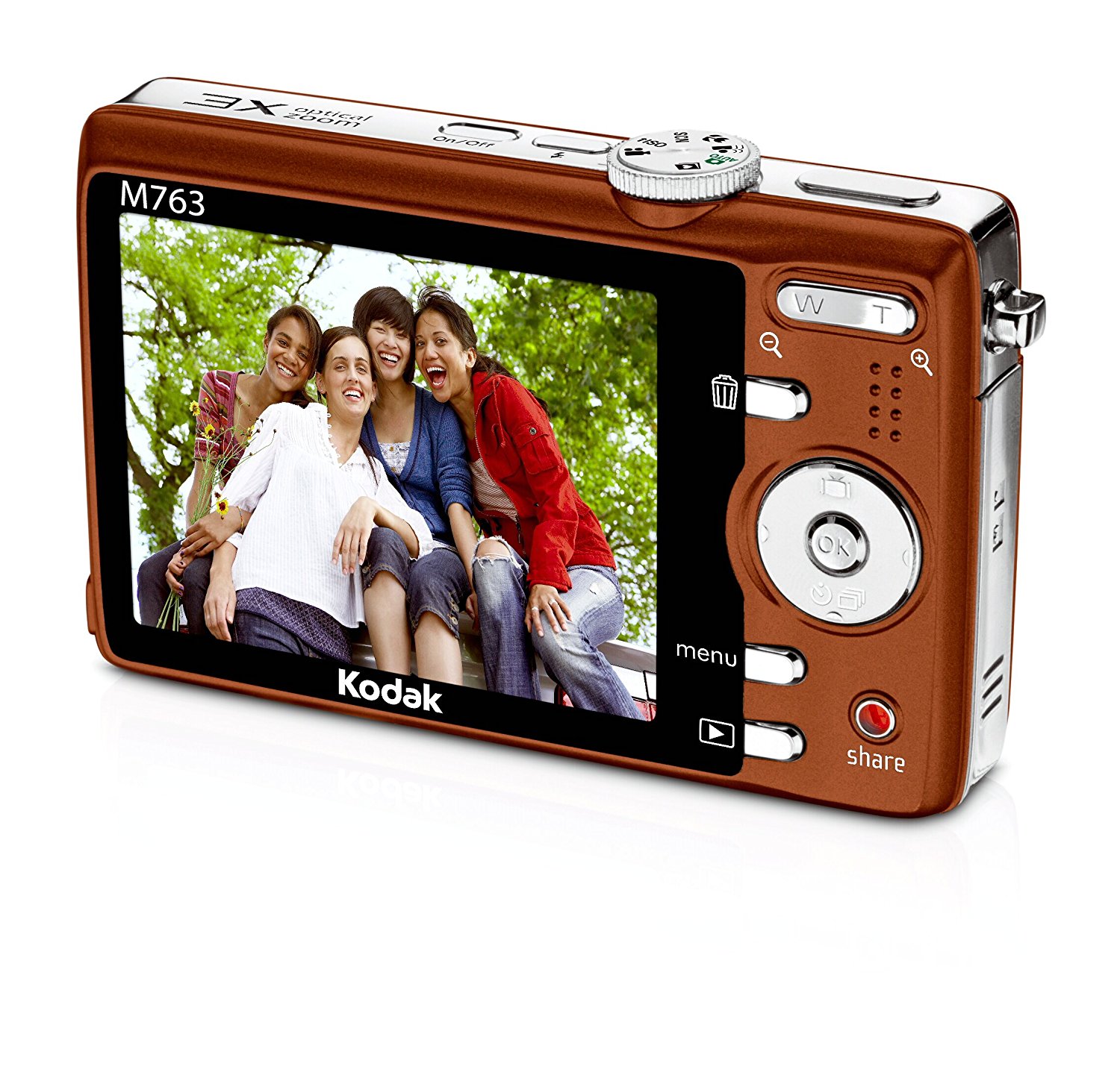 Kodak Easyshare M763 7.2 MP Digital Camera with 3xOptical Zoom (Black