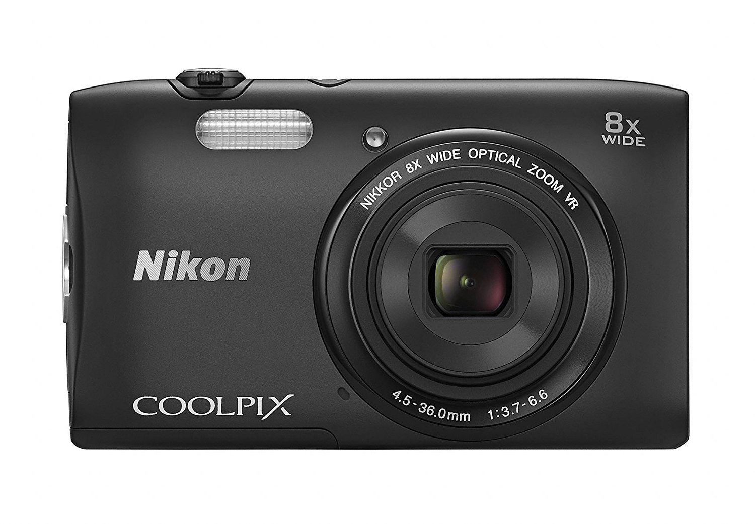 Nikon COOLPIX S3600 20.1 MP Digital Camera with 8x Zoom NIKKOR Lens and ...