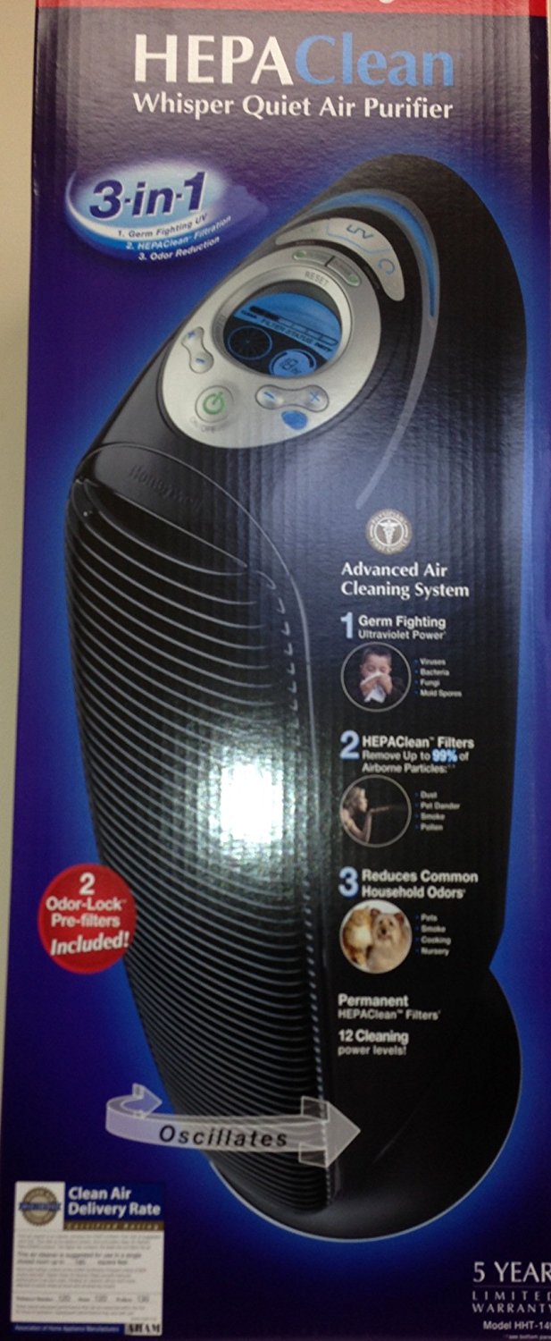 Honeywell HHT149 HEPAClean Antibacterial Air Purifier with UV Light