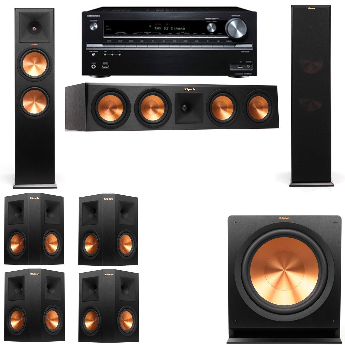 Klipsch RP280F Tower SpeakersRP450CR112SW7.1Pioneer Elite SC85