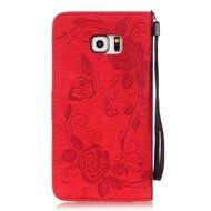 Samsung Galaxy S7 Edge Case, UNEXTATI Wallet Case for Samsung Galaxy S7 Edge, PU Leather Case with Wrist strap... N181