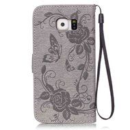 Samsung Galaxy S7 Edge Case, UNEXTATI Wallet Case for Samsung Galaxy S7 Edge, PU Leather Case with Wrist strap... N187