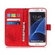 Samsung Galaxy S7 Edge Case, UNEXTATI Wallet Case for Samsung Galaxy S7 Edge, PU Leather Case with Wrist strap... N195