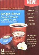 Tim Hortons French Vanilla Coffee 72 Count N4