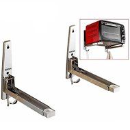 Bluelover SUS 304 Stainless Steel Microwave Oven Holder Rack with Hook Kitchen Tool