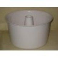Large White Melamine Oven / Micowave 9x5 Inch Bundt Cake Baking Pan (Holds 2 Cake Mixes)