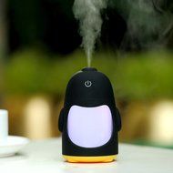 AutumnFall Portable Penguin Humidifier Mini Night Light USB Humidifier Air Purifier (Green) N6
