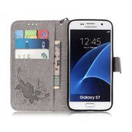 Samsung Galaxy S7 Edge Case, UNEXTATI Wallet Case for Samsung Galaxy S7 Edge, PU Leather Case with Wrist strap... N228