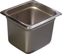 Carlisle 607166 Stainless Steel 18-8 DuraPan Light Gauge 1/6 Size Anti-Jam Food Pan, 2.8 quart Capacity, 6&quot; x...