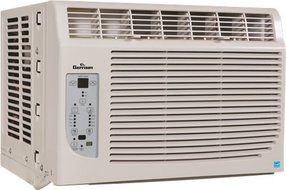 GARRISON 2477794 R-410A Through-The-Window Cool-Only Air Conditioner with Remote Control, 6000 BTU, White