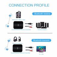 RIOROO Bluetooth Transmitter and Receiver,Portable 2-in-1 3.5MM Wireless Bluetooth Adapter Audio Transmitter and... N2