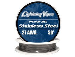 LV Stainless Steel 316L Wire 27 AWG - 50&#039;