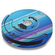 Skin Decal Vinyl Wrap For IRobot Roomba 650 655 Vacuum / Blue Lines