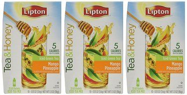 Lipton Tea &amp; Honey To-Go Packets - Mango Pineapple Iced Green Tea - 10 ct - 3 pk N2