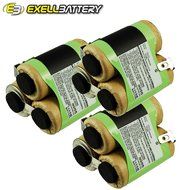 3x Exell Ni-MH 3.6V Battery Fits AEG Classic Liliput Vacuums Replaces 520103