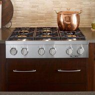 Dacor Discovery IQ DYRTP366SNG 36" Natural Gas Cooktop with 2 SimmerSearTM Burners and 4 High Performance Sealed... N3