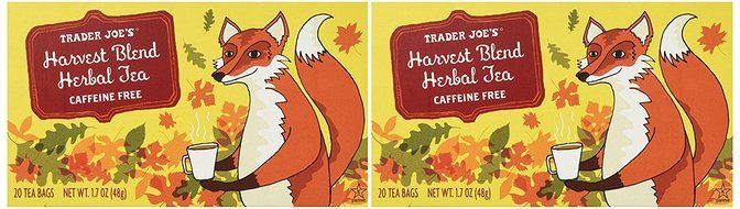 Trader Joe's Harvest Blend Herbal Tea, Caffeine Free, (2 Pack) N2