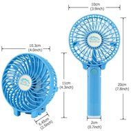 ETONG Handheld Rechargeable Fans 3 Speed Mini Fan Battery Operated Electric Personal Fans Foldable Fans Hand Bar... N14