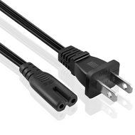 TNP Universal 2 Prong Power Cord (6 Feet) - NEMA 1-15P to IEC320 C7 Figure 8 Shotgun Connector AC Power Supply... N5