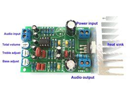 Qianson LM1875 30W Mono Subwoofer Audio Power Amplifier Board Treble/Bass/Volume Adjustable