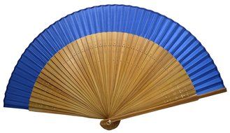 TANG DYNASTY(TM) Japanese Silks Hand Fan Blue Handheld Fan Jhf-159