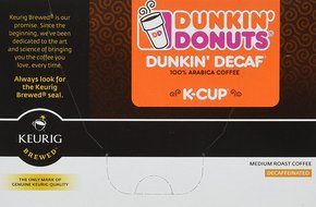 Dunkin Donuts K-cups Decaf - Box of 12 Kcups for Use in Keurig Coffee Brewers 5.1oz N2