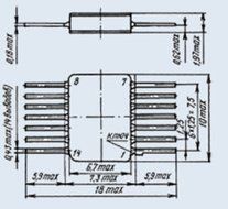 IC / Microchip 133IE5 analogue SN5493 USSR 2 pcs