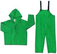 MCR Safety 3882X2 Dominator PVC/Polyester 2-Piece Rainsuit with Attached Drawstring Hood, Green, 2X-Large by MCR...