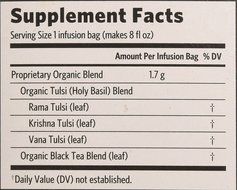 Organic India Tulsi India Breakfast Tea, 18 Count