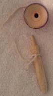 SMALL New Real Mexican Wood Balero Folk Art Toy Mexican Kendama - Sku#SmBalero