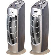 TWO UNITS of 3Q AP08 IONIC AIR PURIFIER PRO IONIZER OZONE CLEANER with UV N4