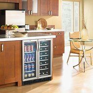 Danby Silhouette 24In Stainless Steel Beverage Center Built-In Wine/Beverage Cooler - DBC2760BLS