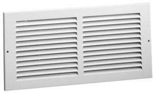 Hart &amp; Cooley 672 8x8 W Air Return Grille, 8&quot; W x 8&quot; H, 672 Steel Return Grille for Sidewall/Ceiling - White (...