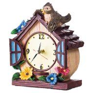 Novelty Fashion Creative European Rural Silent Bedroom Decorative Bird House Desk Clock