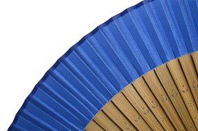 TANG DYNASTY(TM) Japanese Silks Hand Fan Blue Handheld Fan Jhf-159 N2