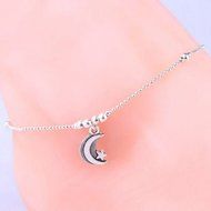 Women 925 Sterling Silver Plated Anklet Foot Chain soles Ankle Barefoot Bracelet N6