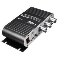 ELEDIANT 200W 12V Mini Hi-Fi Amplifier Booster Radio MP3 Stereo for Car Motorcycle Home black