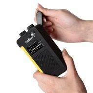 Ivation Portable Solar &amp; Hand Crank AM/FM Weather Radio, Compact Size Emergency Camping Device, Built in External... N9
