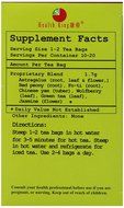 Health King Astragalus Immunity Herb Tea, Teabags, 20 Count Box N2