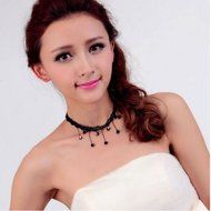 Fashion Womens Collar Choker Bib Beads Pendant Necklace Chain link Jewelry New N3