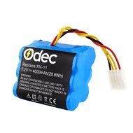 Odec 7.2V Neato Vacuum Battery for Neato XV-11 XV-12 XV-14 XV-15 XV-21, 2 Pack 4000mAh Ni-MH Battery N4