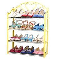 4 Tier Stack Shoes Display Storage Organizer Rack Stand Shelf Holder Unit Shelves N4